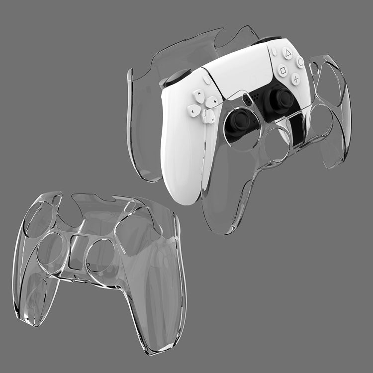 KJH PS5-002 Game Controller Crystal Shell Wireless Controller Protective Shell Cover PC Transparent Protective Hard Shell For PS5(Transparent) - free shipping - PMC Jewellery - Order now!