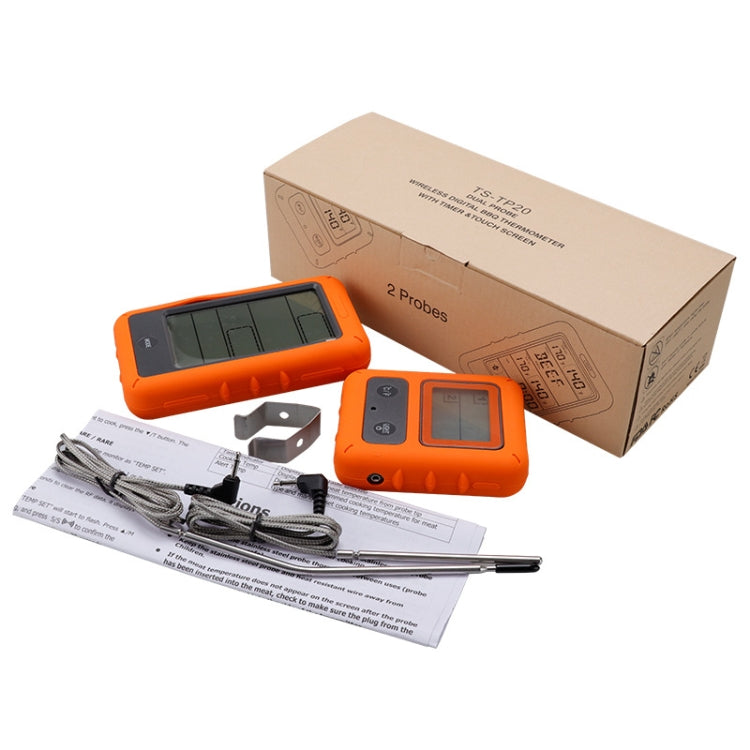 Wireless Food Thermometer Household Touch Screen BBQ Dual-Channel Kitchen Thermometer