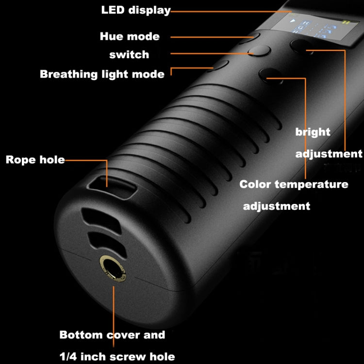 RGB Colorful Photography Light Stick 3000K-6500K Adjustable Temperature Light Stick - by PMC TechLife | Online Shopping South Africa | PMC TechLife