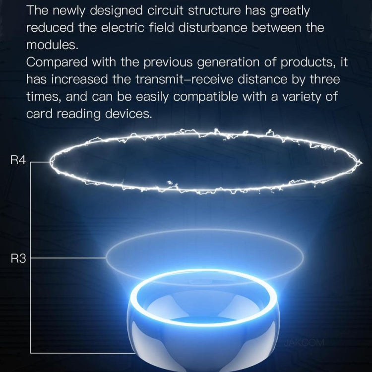 JAKCOM R4 Smart Ring Multifunctional Lord Of The Rings, Size: 57.1mm for Apple & Android(Number 8) - free shipping - PMC Jewellery - Order now!