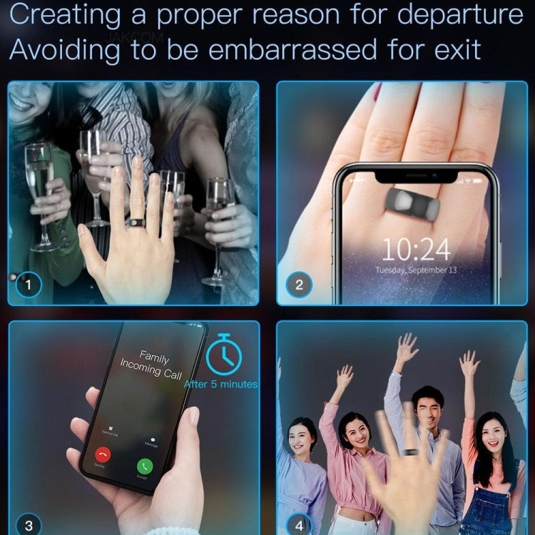 JAKCOM R4 Smart Ring Multifunctional Lord Of The Rings, Size: 70mm for Apple & Android(Number 12) - free shipping - PMC Jewellery - Order now!