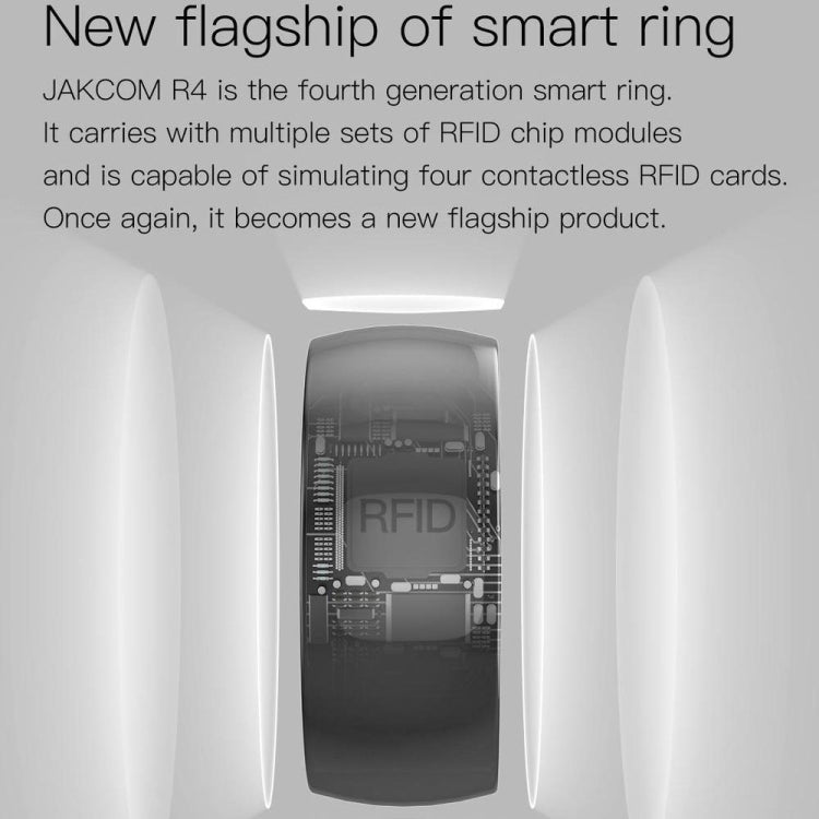 JAKCOM R4 Smart Ring Multifunctional Lord Of The Rings, Size: 60mm for Apple & Android(Number 9) - free shipping - PMC Jewellery - Order now!