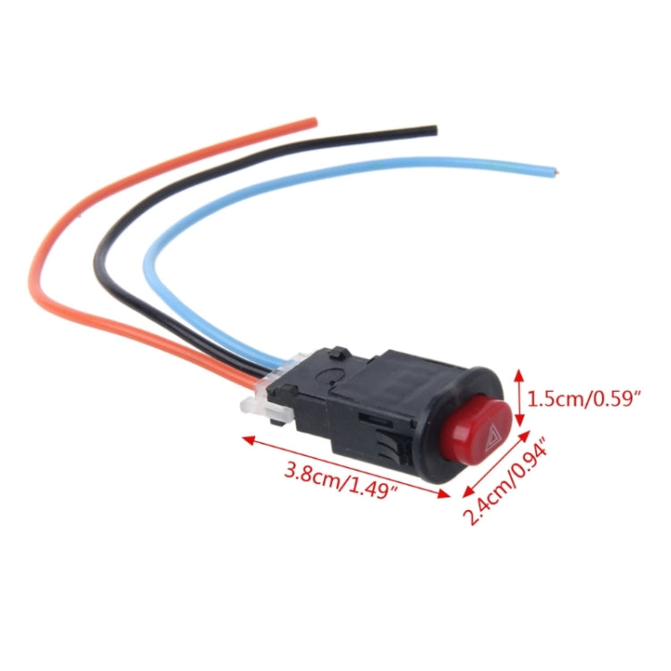 Motorcycle Hazard Light Switch Double Warning Flasher Emergency Signal - Electrical System by PMC TechLife | Online Shopping South Africa | PMC TechLife | Buy Now Pay Later Mobicred