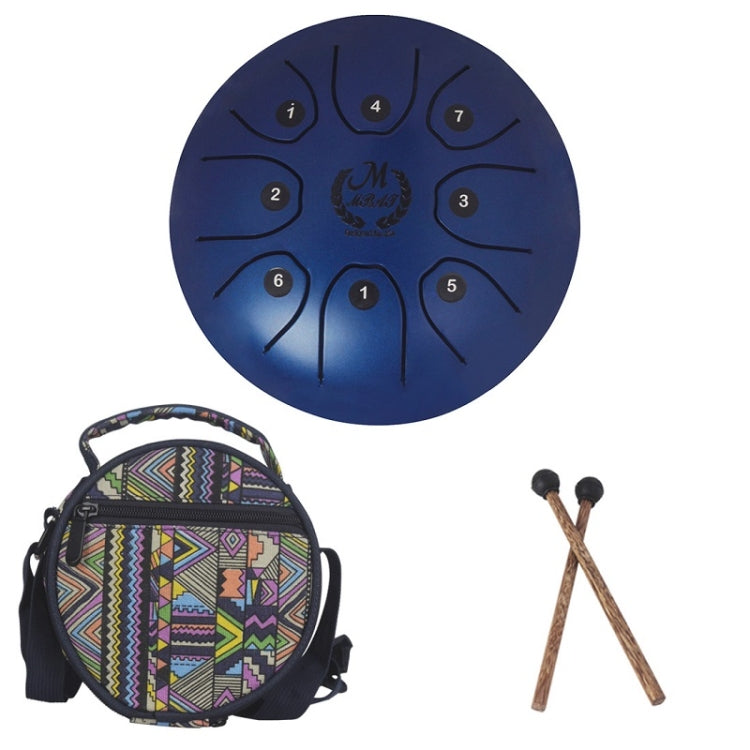 MEIBEITE 5.5-Inch C-Tune Sanskrit Drum Steel Tongue Empty Worry-Free Drum(Blue) - free shipping - PMC Jewellery - Order now!