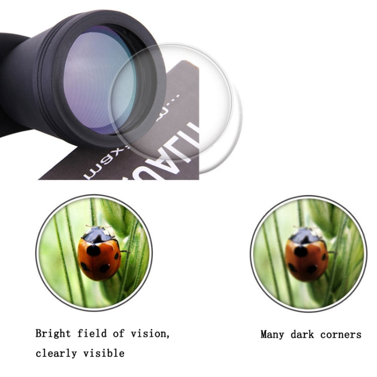 Luxun 20X50 Outdoor Binoculars Low Light Night Vision Non-Infrared High Power Binoculars(Black)