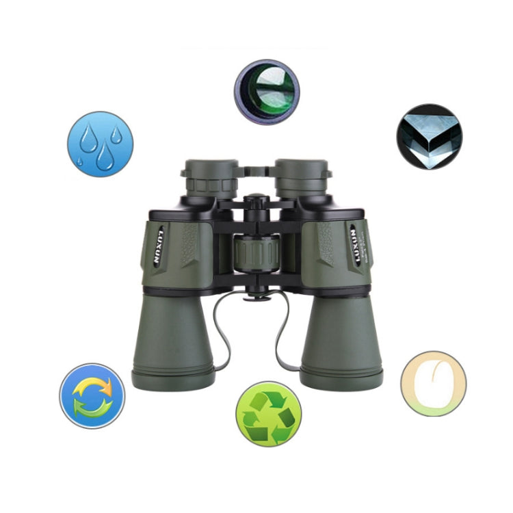 Luxun 20X50 Outdoor Binoculars Low Light Night Vision Non-Infrared High Power Binoculars(Black)