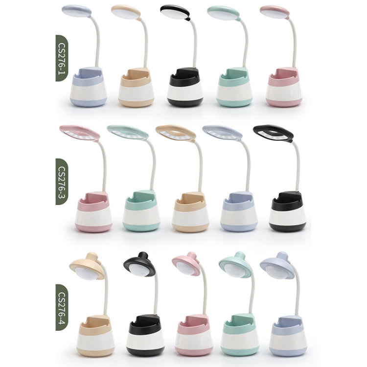 USB Charging LED Desk Light Eye Protection Lamp with Pen Holder and Phone Holder(CS276-4 Black) - by PMC TechLife | Online Shopping South Africa | PMC TechLife