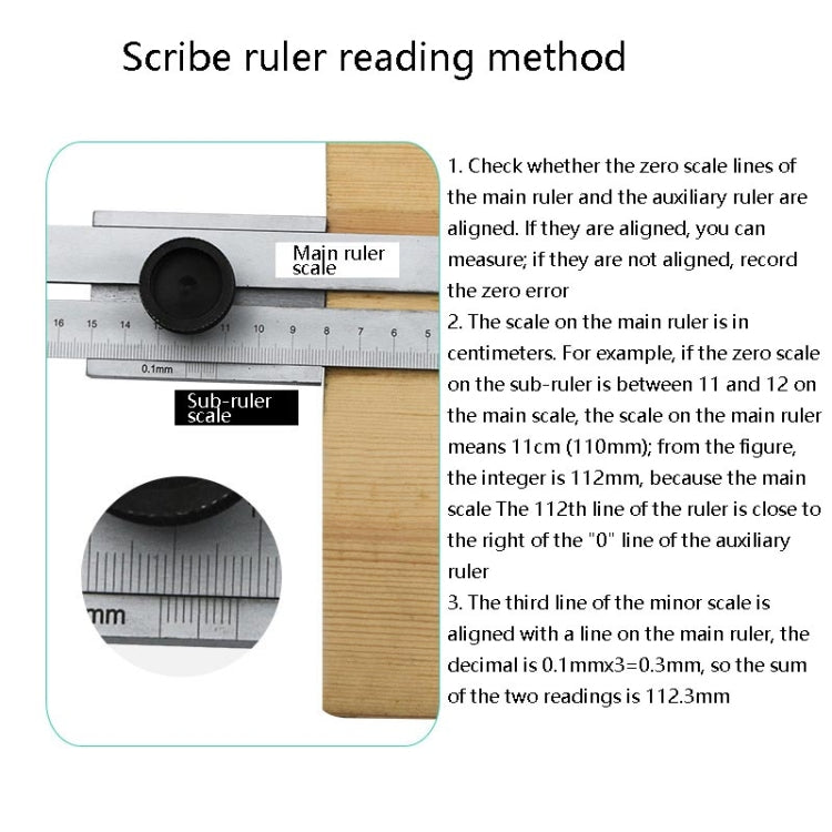 0-250mm Portable Woodworking Scribing Marker Ruler - Measuring Tools by PMC TechLife | Online Shopping South Africa | PMC TechLife