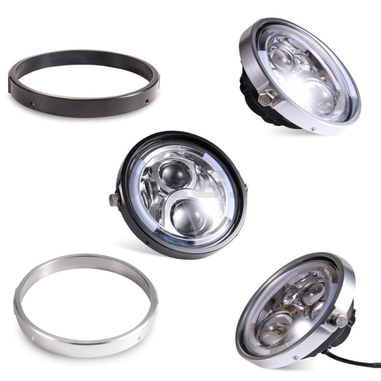 7 Inch Motorcycle Headlight Modification Parts Headlight Ring Bracket(Silver) - Others by PMC TechLife | Online Shopping South Africa | PMC TechLife