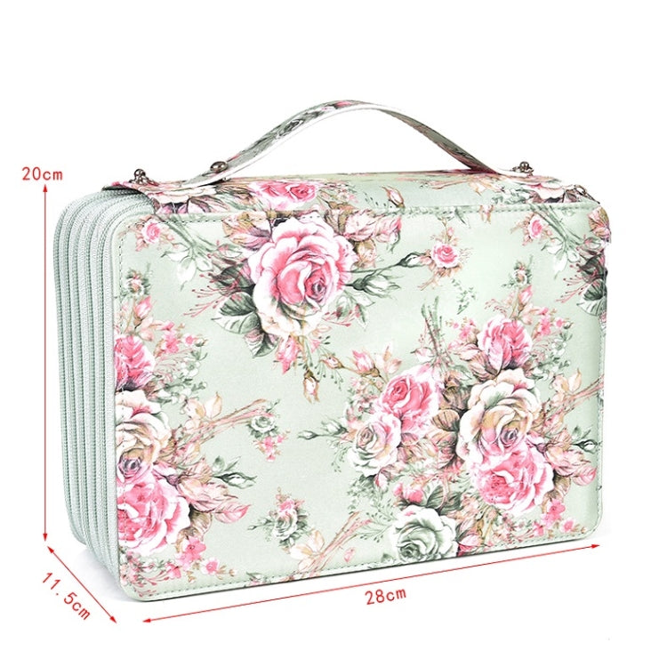 252 Holes Art Sketching Brush Colorful Lead Storage Large Capacity Portable Pencil Case(Beige) - File Folder by PMC TechLife | Online Shopping South Africa | PMC TechLife