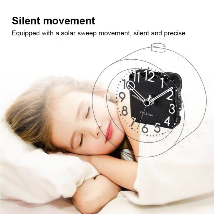 Solid Wood Silent Snooze Alarm Clock with Pointer(Round Dark) - free shipping - PMC Jewellery - Order now!