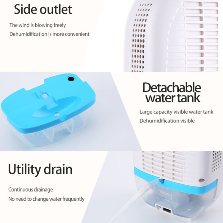 GZ-1901 Semiconductor Mini Dehumidifier Household Small Dehumidifier Bedroom Dehumidifier Moisture Absorber, Product specification: UK Plug(Charm Red)