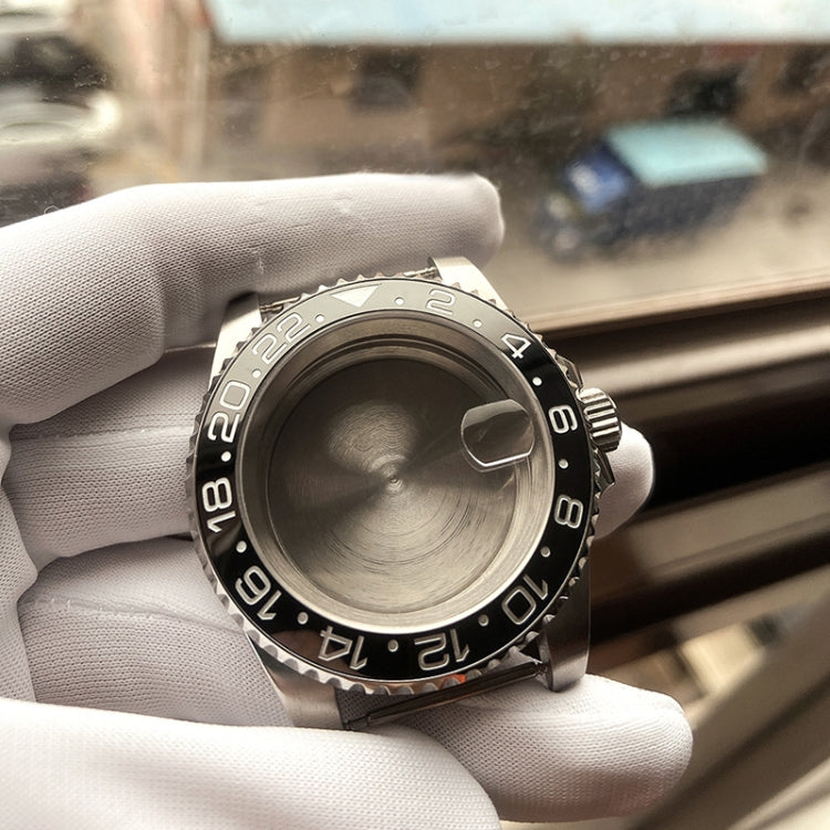 For Rolex 2813/8215/2836/3804/8200 GMT Watch Case For Rolex 2813/8215/2836/3804/8200, Colour: GMT Black Ceramic Ring - Watch Case by PMC Jewellery | Online Shopping South Africa | PMC Jewellery | Buy Now Pay Later Mobicred