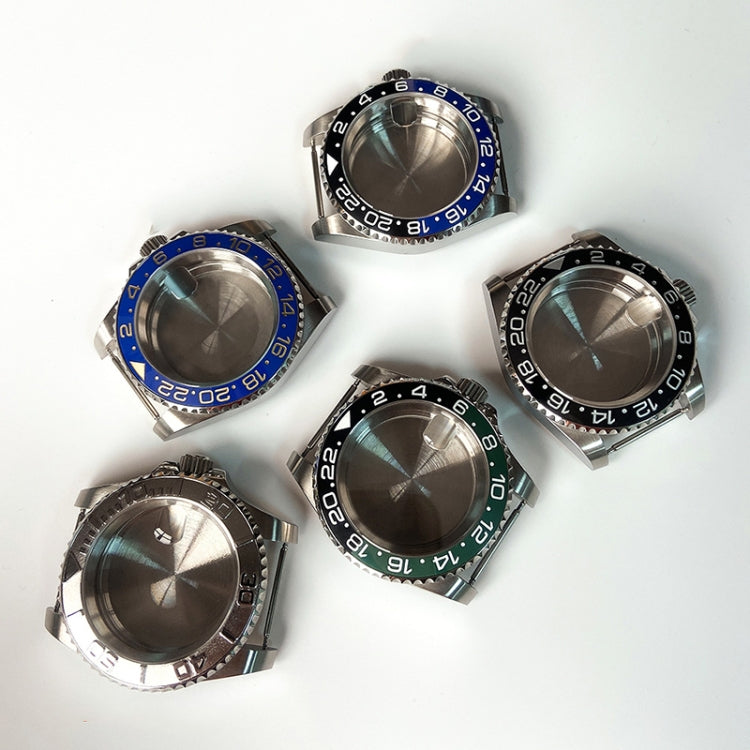For Rolex 2813/8215/2836/3804/8200 GMT Watch Case For Rolex 2813/8215/2836/3804/8200, Colour: GMT Black Ceramic Ring