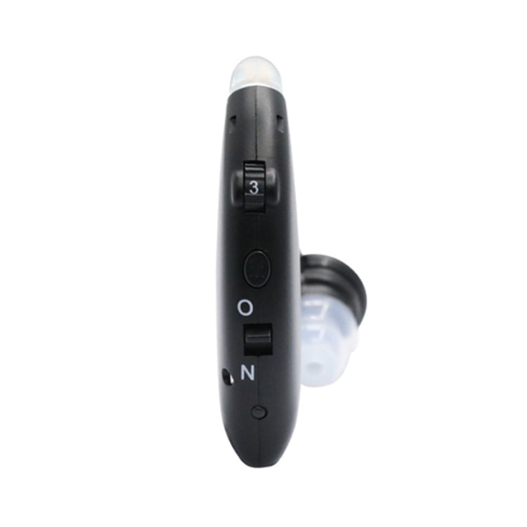 GM-105 Elderly Hearing Aid Sound Amplifier Intelligent Noise Reduction Sound Collector, Style: US Plug(Fantasy Black)