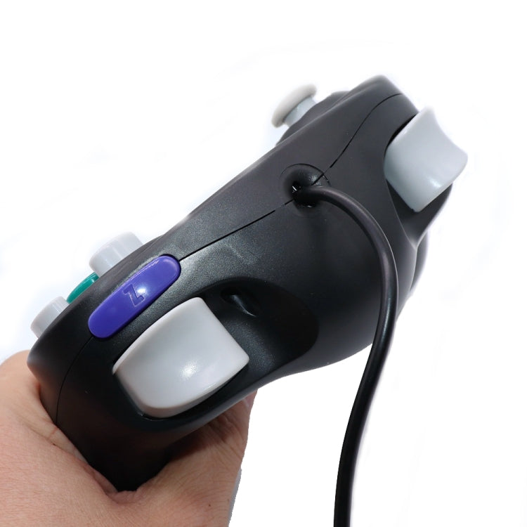 5 PCS Single Point Vibrating Controller Wired Game Controller For Nintendo NGC(Water Green)