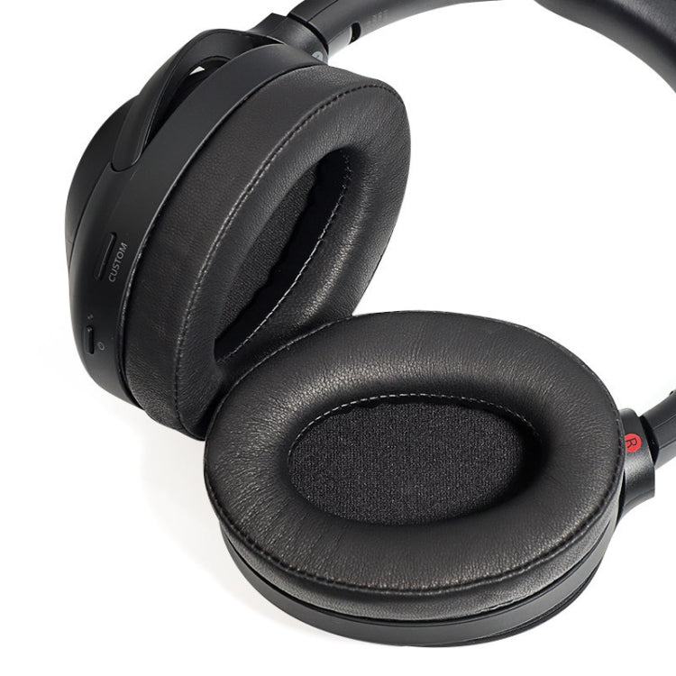 2 PCS Headset Comfortable Sponge Cover For Sony WH-1000xm2/xm3/xm4, Colour: (1000XM4)Black Protein