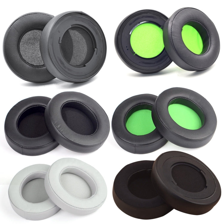 2 PCS Headset Sponge Case For Razer BlackShark V2/V2X/V2SE, Colour: Ellipse(Gray Gray Mesh)