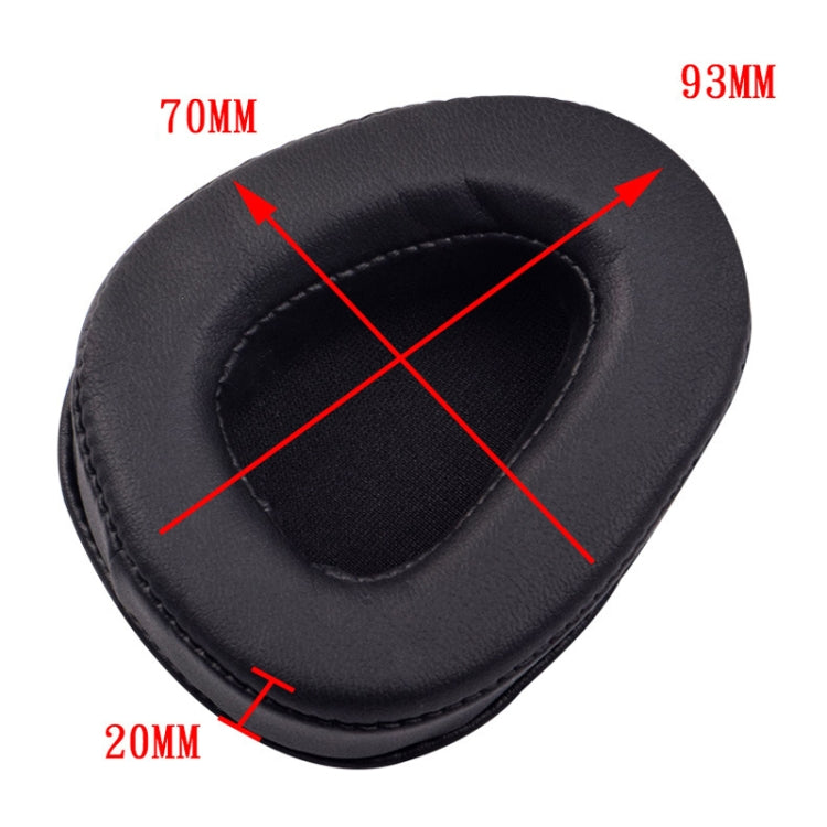 1 Pairs Headphone Sponge Leather Earmuffs For Skullcandy Aviator 2(Black)