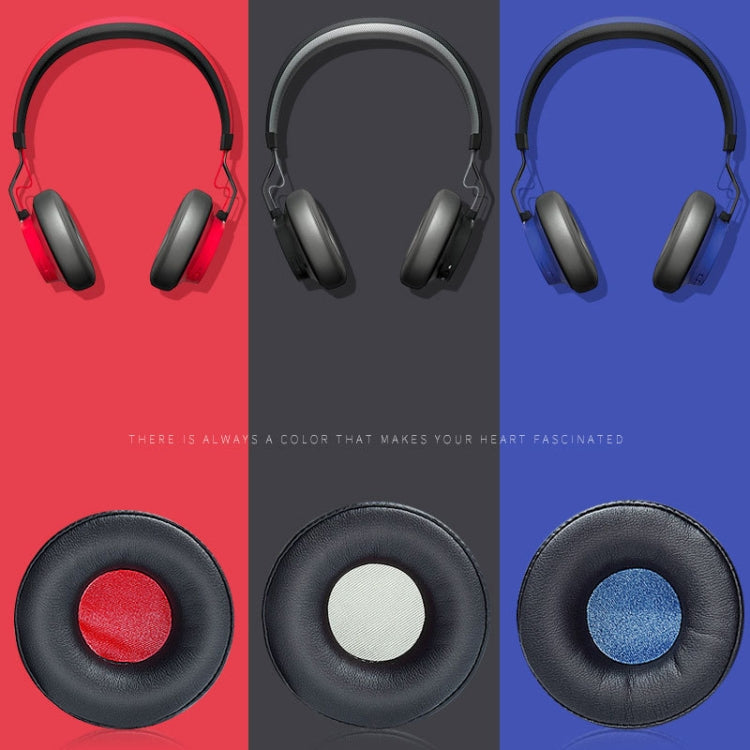 1 Pairs Headphone Sponge Cover Headphone Leather Cover For Jabra Revo Wireless, Colour: Black Black Net