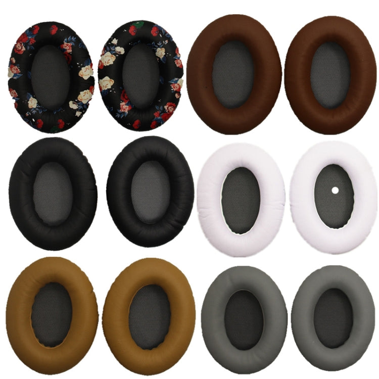 2 PCS Headset Sponge Cover For BOSE QC15 / QC3 / QC2 / QC25 / AE2 / AE2i(Coffee + Gray)