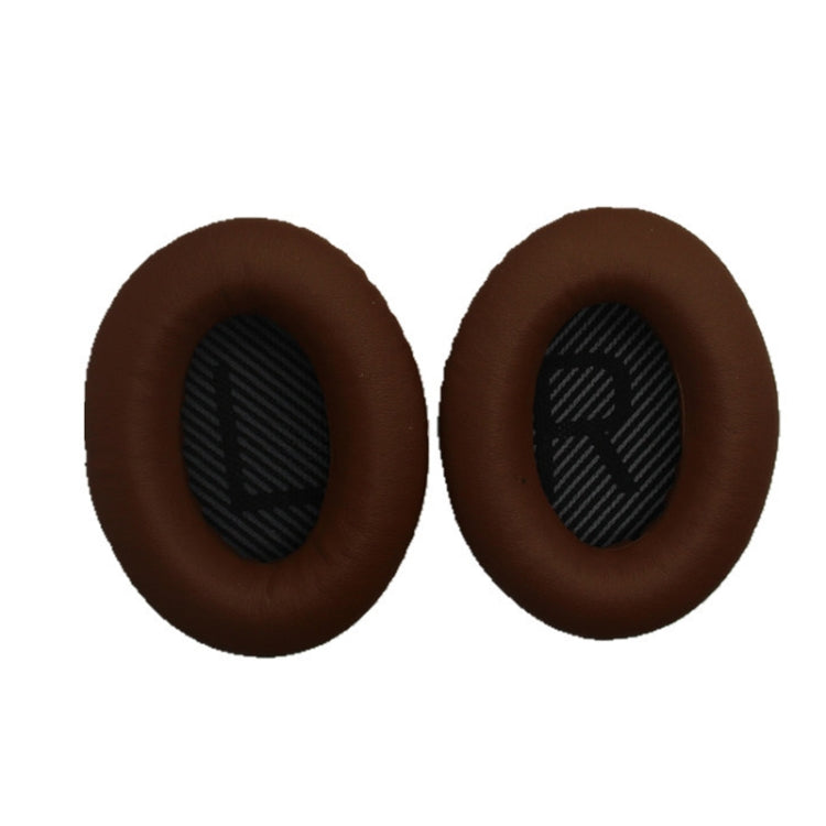 2 PCS Headset Sponge Cover For BOSE QC15 / QC3 / QC2 / QC25 / AE2 / AE2i(Coffee + Black LR)