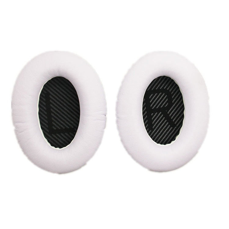 2 PCS Headset Sponge Cover For BOSE QC15 / QC3 / QC2 / QC25 / AE2 / AE2i(White + Black LR)