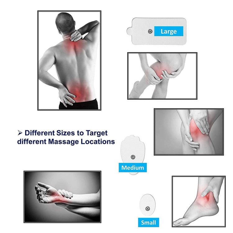 24-Mode Digital Electronic Pulse Massager Intelligent Whole Body Physical Therapy Meridian Massager, Specification: UK Plug( Silver)