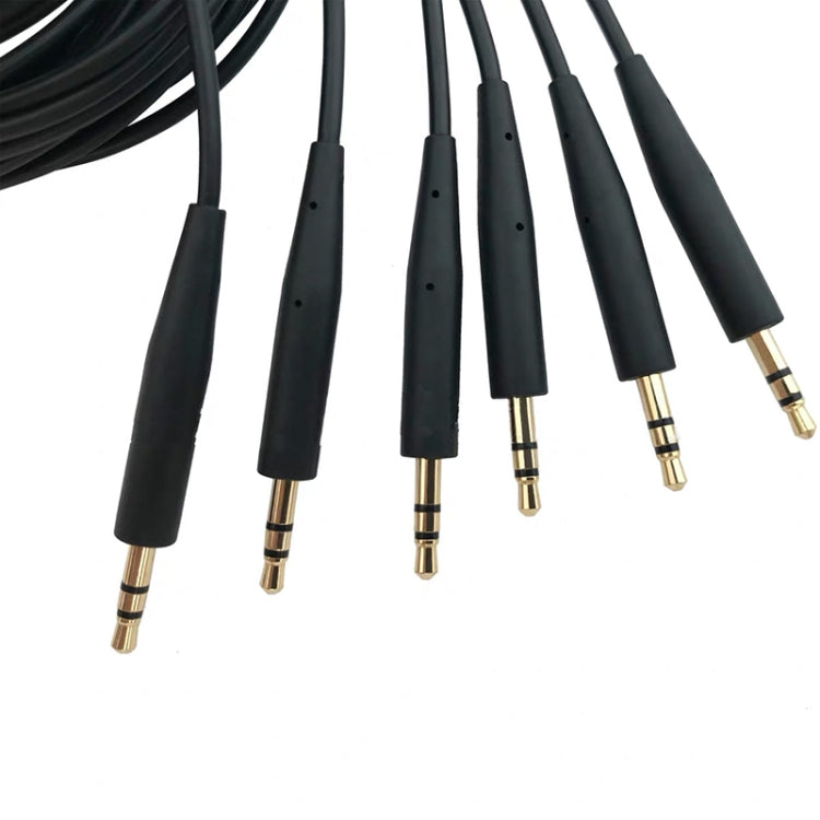 2 PCS 3.5mm To 2.5mm Audio Cable For Bose QC25 / QC35 / Soundtrue / SoundLink / OE2(Black)