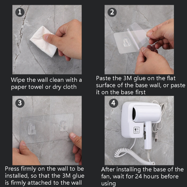 Hotel Hair Dryer Wall Mount High Power Hair Dryer Household Hair Cylinder Dryer, CN Plug(Hotel Hairdryer White) - Hair Dryers & Accessories by PMC TechLife | Online Shopping South Africa | PMC TechLife