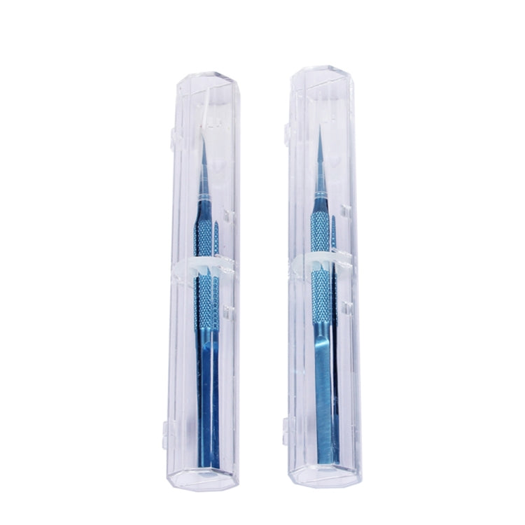 Kaisi Titanium Alloy Tweezers Repair Fingerprint Fly Line Phone Motherboard Precise Antimagnetic Electronics Tweezers(Straight BT-11) - Tweezers by Kaisi | Online Shopping South Africa | PMC TechLife | Buy Now Pay Later Mobicred