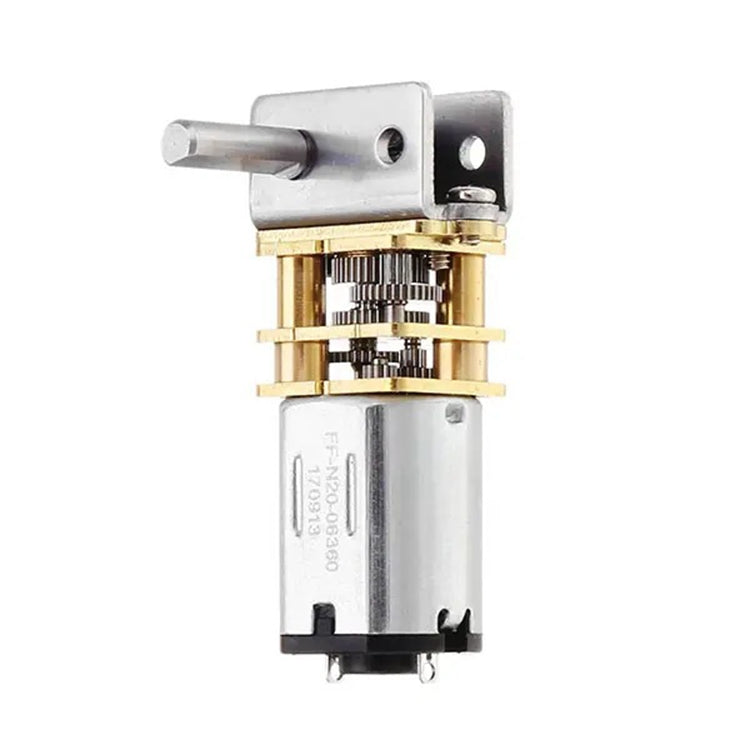 GW12N20 Worm Gear Low Speed Motor Ultra Mini Gear Power-Off Self-Locking Motor For Smart Car Robot(12V 20RPM)