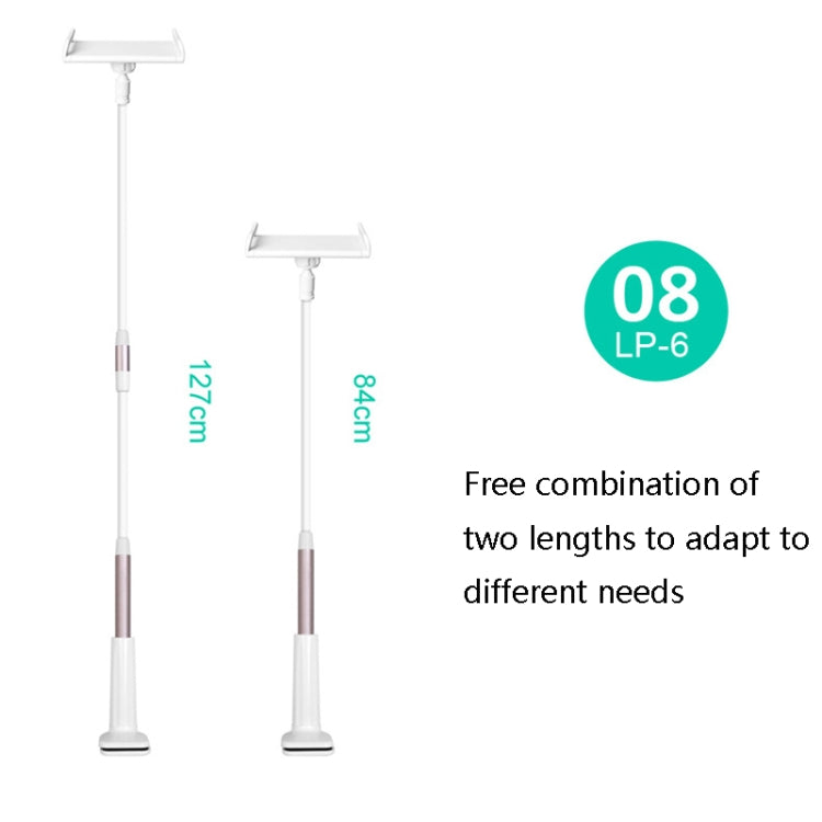 LP-6 Tablet Mobile Phone Lazy Bracket Detachable Bed Bracket, Style: Two-stage (Titanium Gray) - Lazy Bracket by PMC TechLife | Online Shopping South Africa | PMC TechLife