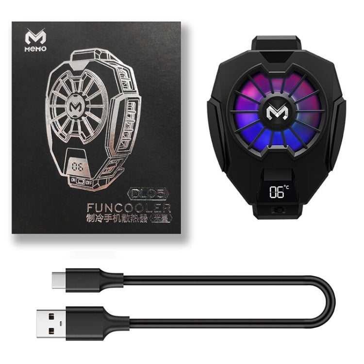 MEMO DL05 Semiconductor Cooling Mobile Phone Radiator with Colorful Lights - Cooling Fan Radiator by PMC Jewellery | Online Shopping South Africa | PMC Jewellery | Buy Now Pay Later Mobicred