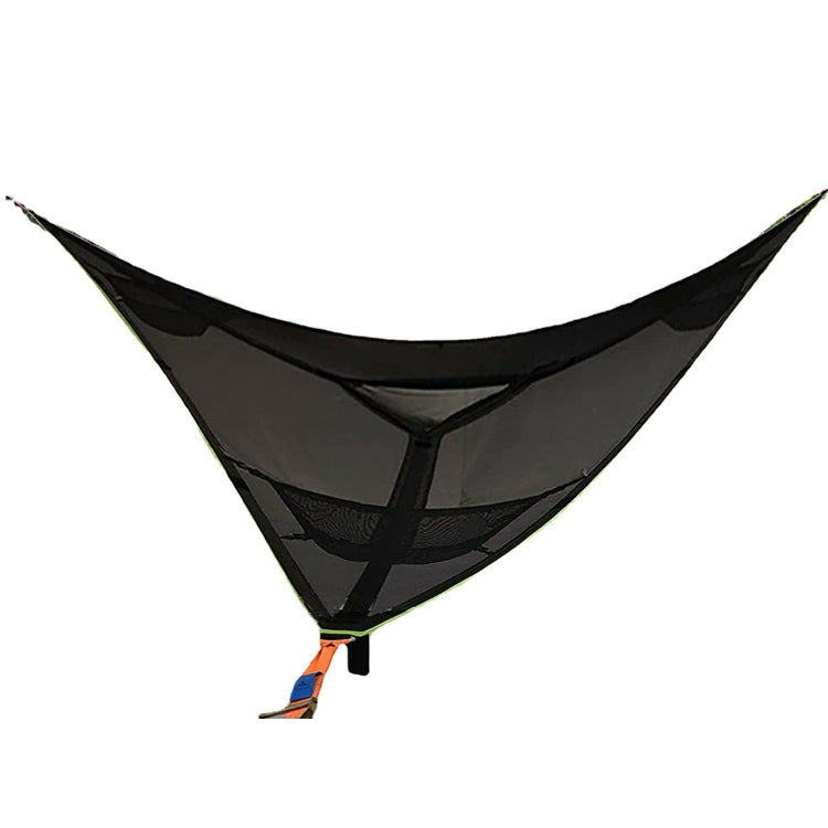 2.8m Family Outdoor Portable Aerial Tent Multi-person Camping Triangle Hammock(Black) - Hammocks by PMC Jewellery | Online Shopping South Africa | PMC Jewellery | Buy Now Pay Later Mobicred