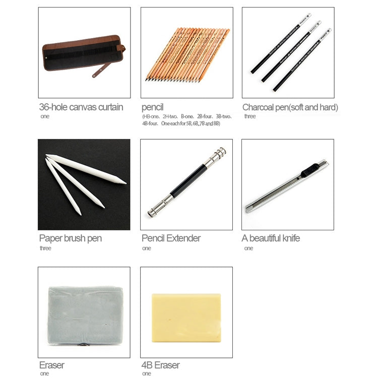 29 PCS / Set MARCO Beginner Sketch Set Sketching Tools MARCO Sketch Set - Art Supplies by MARCO/马可 | Online Shopping South Africa | PMC Jewellery | Buy Now Pay Later Mobicred
