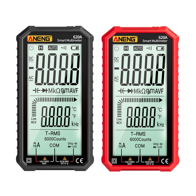 ANENG 620A Full Screen Smart Digital Multimeter(Black) - free shipping - PMC Jewellery - Order now!