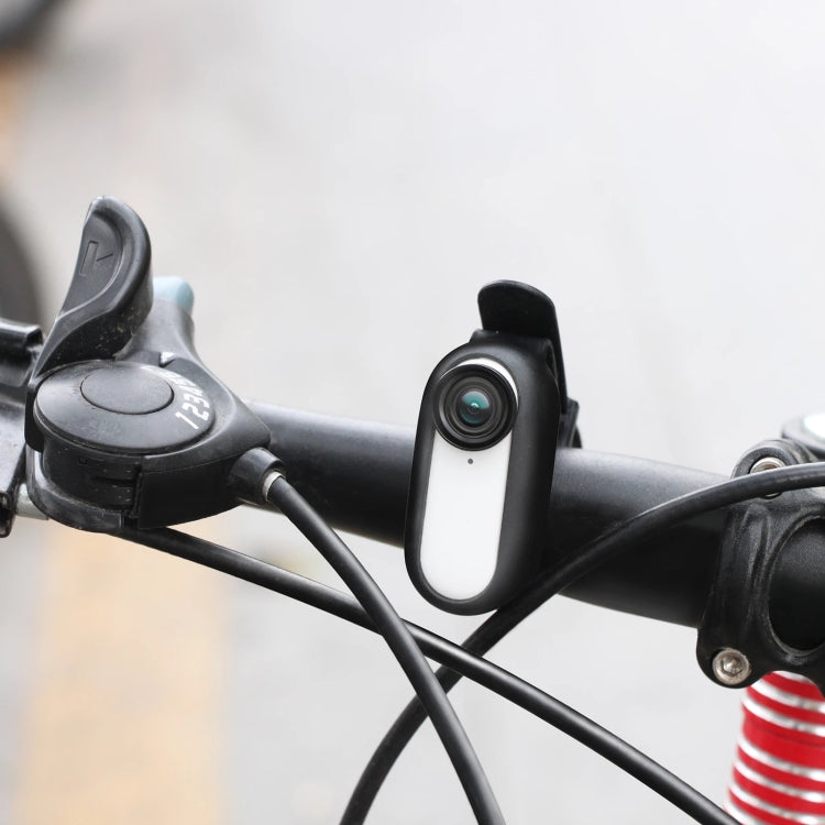 Sunnylife IST-Q9335 Camera Strap Silicone Protective Cover Wristband Palm Backpack Bicycle Strap Cat Collar For Insta360 GO2(Black) - Others by Sunnylife | Online Shopping South Africa | PMC TechLife | Buy Now Pay Later Mobicred