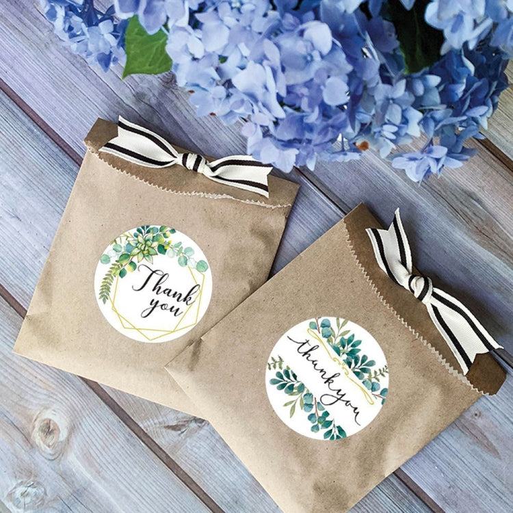 2 Rolls Thank You Floral Sticker Wedding Gift Decoration Label, Size: 2.5cm / 1inch(A-297) - Sticker & Tags by PMC TechLife | Online Shopping South Africa | PMC TechLife