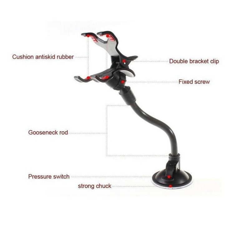 Universal Suction Cup Car Windshield Mount Phone Holder Glass Sticky Bracket