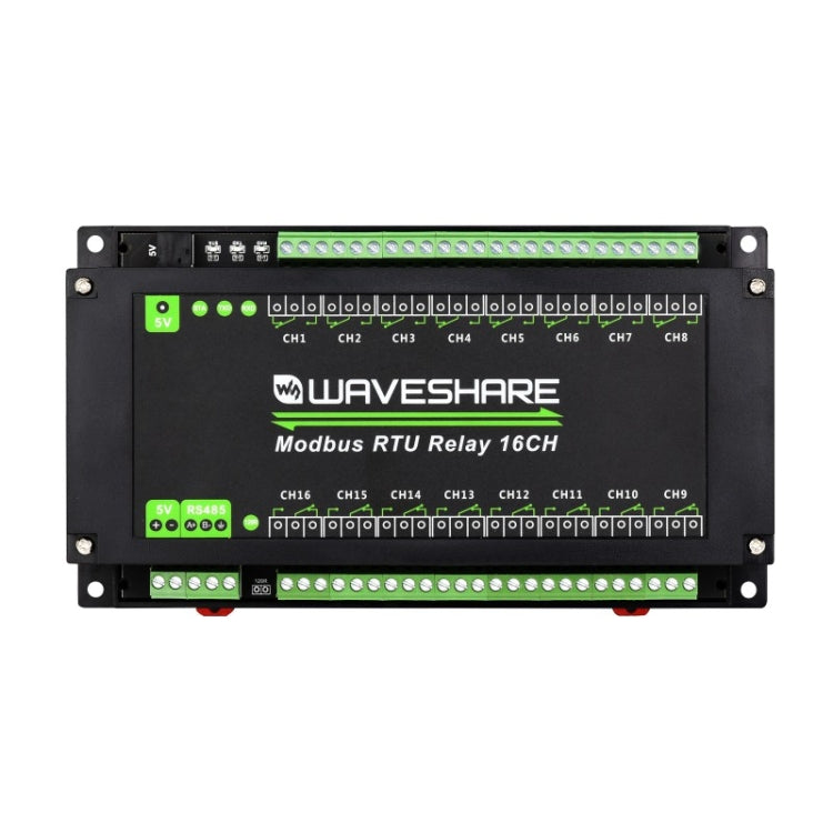 Waveshare 24921 Modbus RTU 16-Ch Relay Module, RS485 Interface, With Multiple Isolation Protection Circuits - free shipping - PMC Jewellery - Order now!