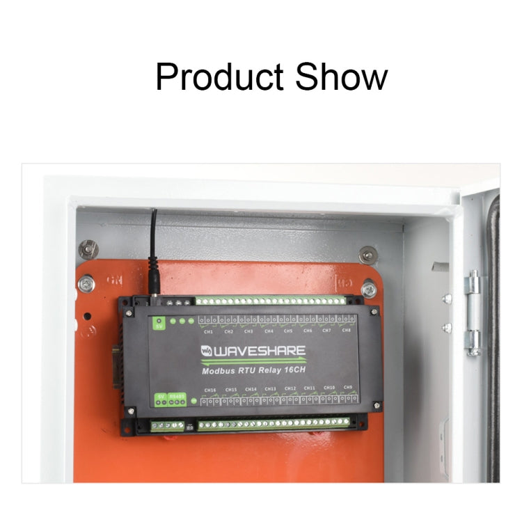 Waveshare 24921 Modbus RTU 16-Ch Relay Module, RS485 Interface, With Multiple Isolation Protection Circuits - free shipping - PMC Jewellery - Order now!
