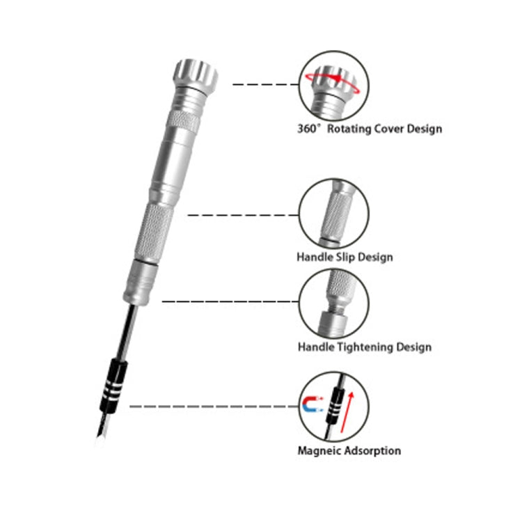 Obadun 9802B 52 in 1 Aluminum Alloy Handle Hardware Tool Screwdriver Set Home Precision Screwdriver Mobile Phone Disassembly Tool(Yellow Box) - free shipping - PMC Jewellery - Order now!