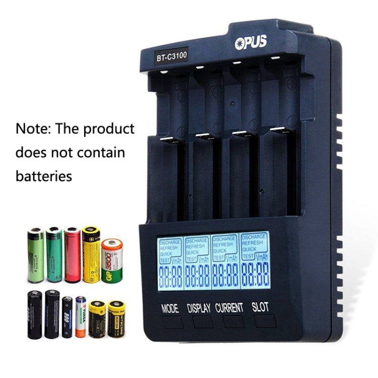 OPUS BT-C3100 Smart Smart Digital Intelligent 4-Slot Battery Charger(UK Plug) - free shipping - PMC Jewellery - Order now!