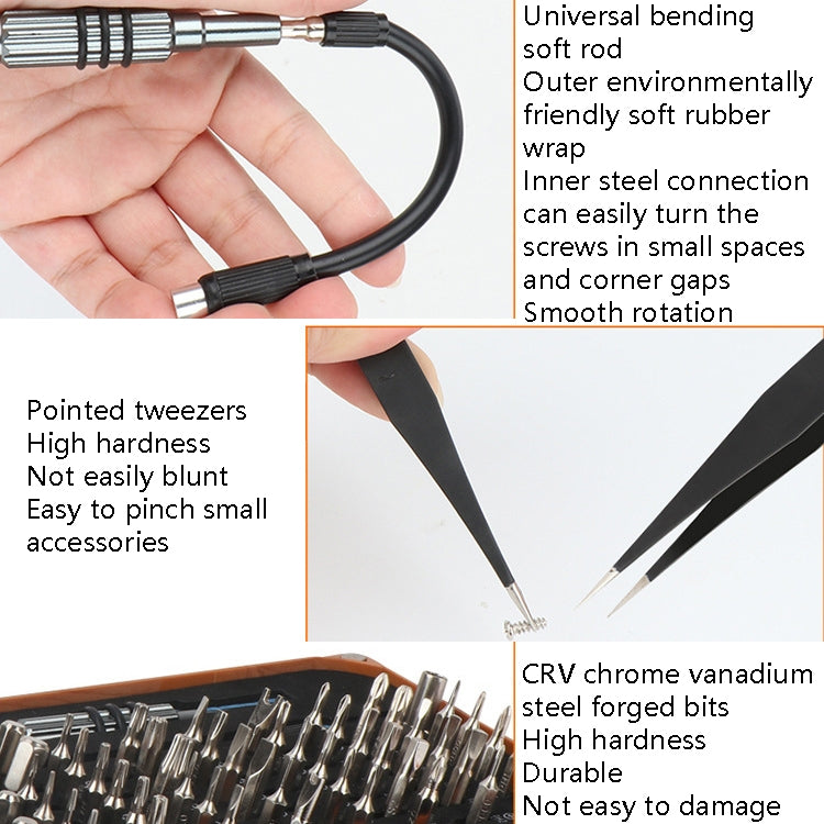 Obadun 9801 68 In 1 Screwdriver Set Manual Batch Glasses Screwdriver Hardware Repair Tool(Wood Grain Box) - Screwdriver Set by Obadun | Online Shopping South Africa | PMC Jewellery | Buy Now Pay Later Mobicred