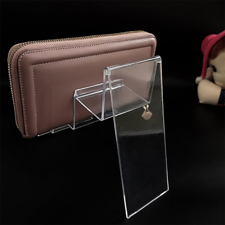 10 PCS Thickened Transparent Wallet Holder Plastic Phone Mask Display Stand Counter Display Stand,Specification: No. 4 1 Layer