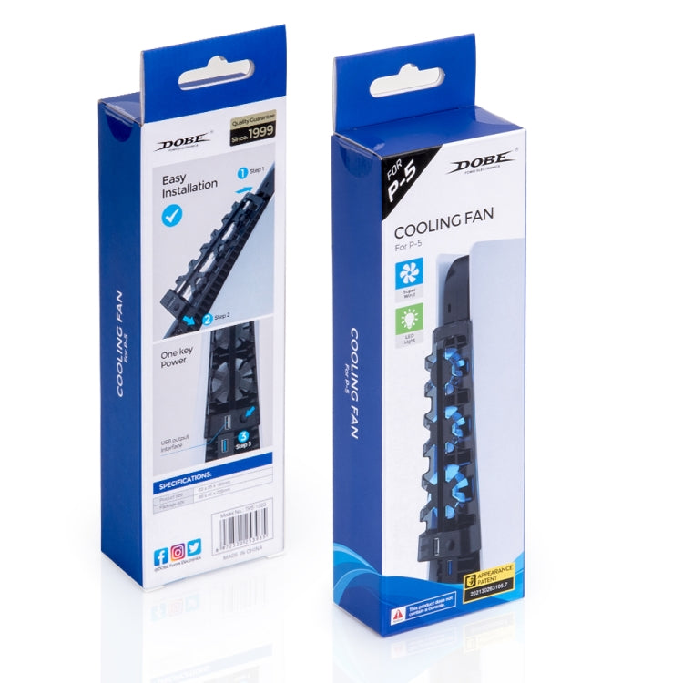 DOBE TP5-1523 The Rear Blu-Ray Fan Host Cooling Fan For PS5(Black) - Others by DOBE | Online Shopping South Africa | PMC Jewellery