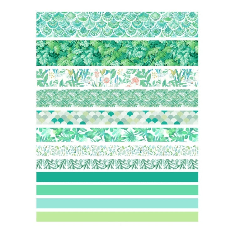Antique And Paper Tape Hand Account DIY Decoration Material, Colour: Green Mint