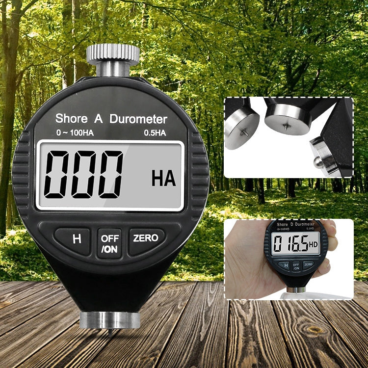 Electronic Digital Display Hard Meter Plastic Rubber Silicone Tire Hardness Meter, Model: 0-100HA A - Measuring Tools by PMC Jewellery | Online Shopping South Africa | PMC Jewellery | Buy Now Pay Later Mobicred