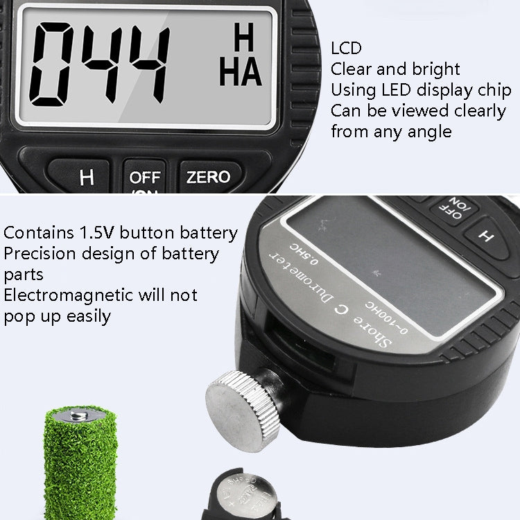 Electronic Digital Display Hard Meter Plastic Rubber Silicone Tire Hardness Meter, Model: 0-100HA A - Measuring Tools by PMC Jewellery | Online Shopping South Africa | PMC Jewellery | Buy Now Pay Later Mobicred